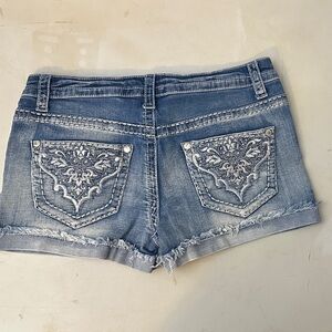 Knox Rose Embroidered Denim Women Shorts
